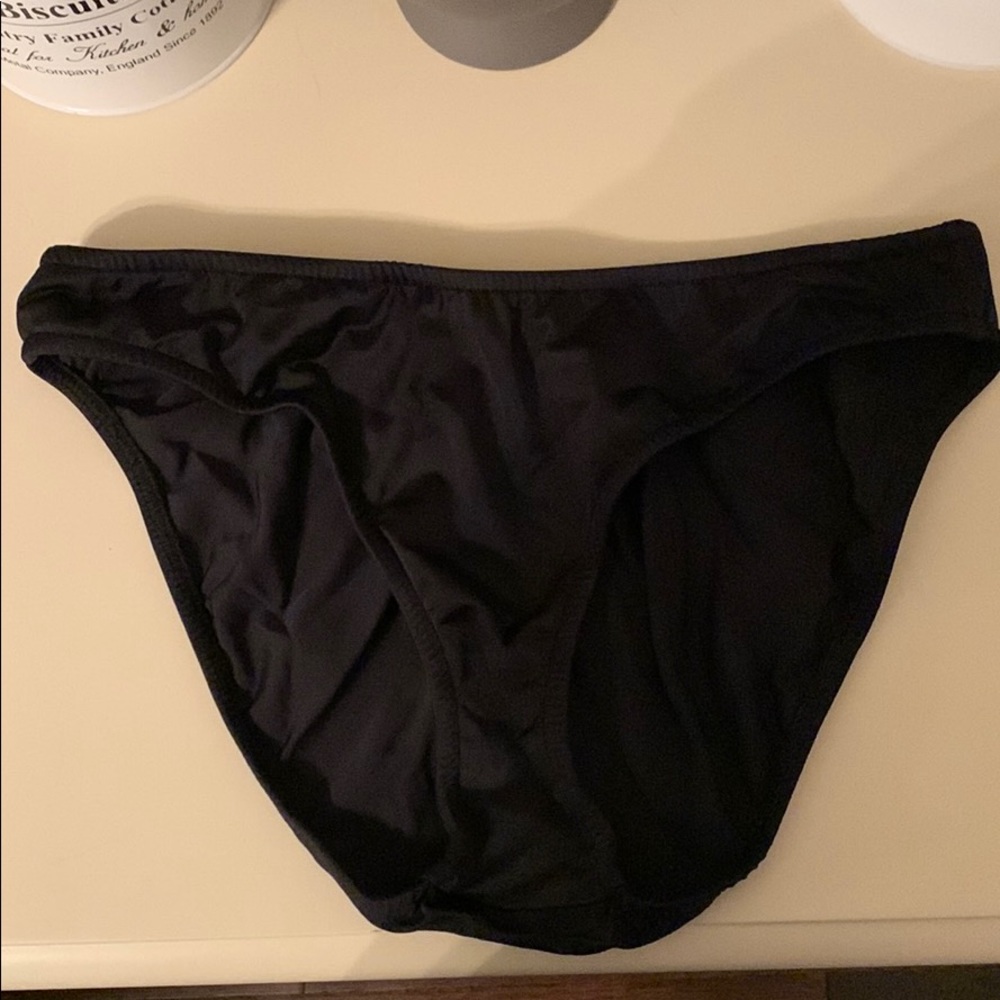 Black bathing suit bottoms